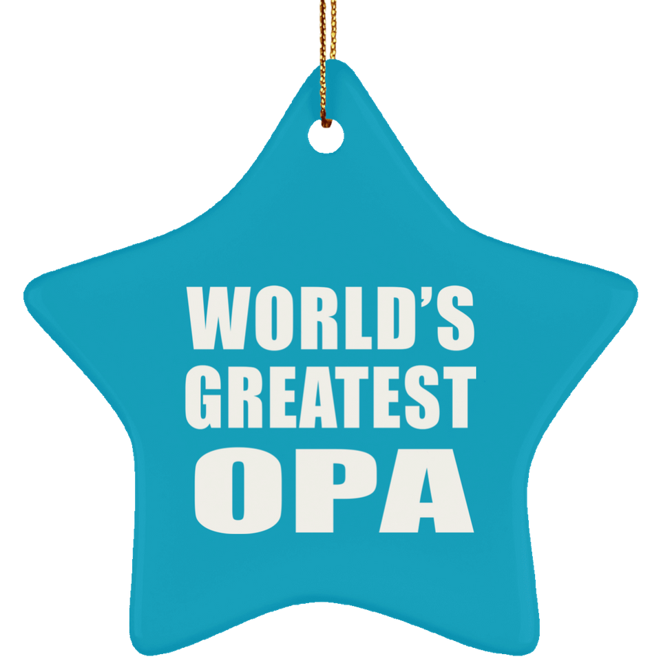 World's Greatest Opa - Star Ornament