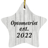 Optometrist Established Est. 2022 - Star Ornament F