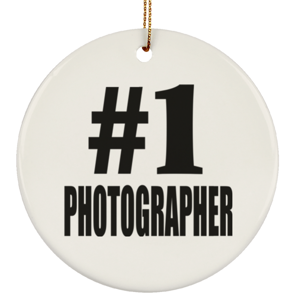 Number One #1 Photographer - Circle Ornament