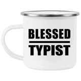 Blessed Typist - 12oz Camping Mug