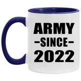 Army Since 2022 - 11oz Accent Mug Purple