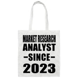 Market Research Analyst Since 2023 - Tote Bag White