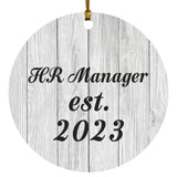 HR Manager Established Est. 2023 - Circle Ornament F