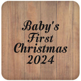 Baby's First Christmas 2024 - Drink Coaster C