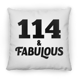 114th Birthday 114 & Fabulous - Throw Pillow