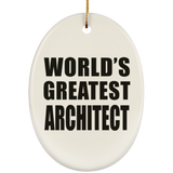 World's Greatest Architect - Oval Ornament