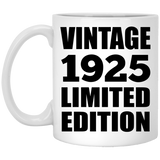 99th Birthday Vintage 1925 Limited Edition - 11oz Coffee Mug