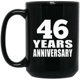 46th Anniversary 46 Years - 15 Oz Coffee Mug Black