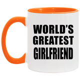 World's Greatest Girlfriend - 11oz Accent Mug Orange