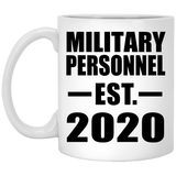 Military Personnel Established EST. 2020 - 11oz Coffee Mug