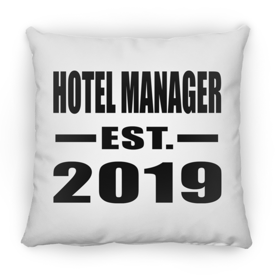 Hotel Manager Established EST. 2019 - Throw Pillow