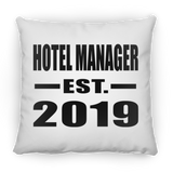 Hotel Manager Established EST. 2019 - Throw Pillow