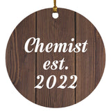 Chemist Established Est. 2022 - Circle Ornament D