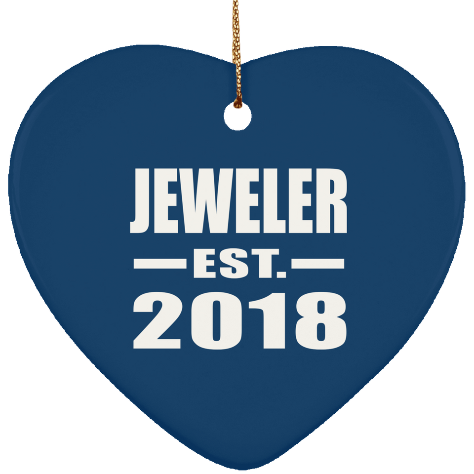 Jeweler Established EST. 2018 - Heart Ornament