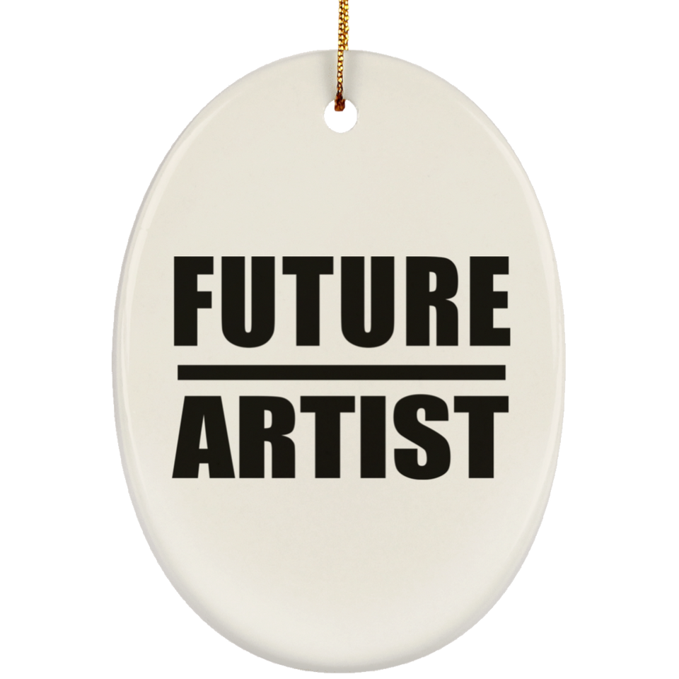 Future Artist - Oval Ornament
