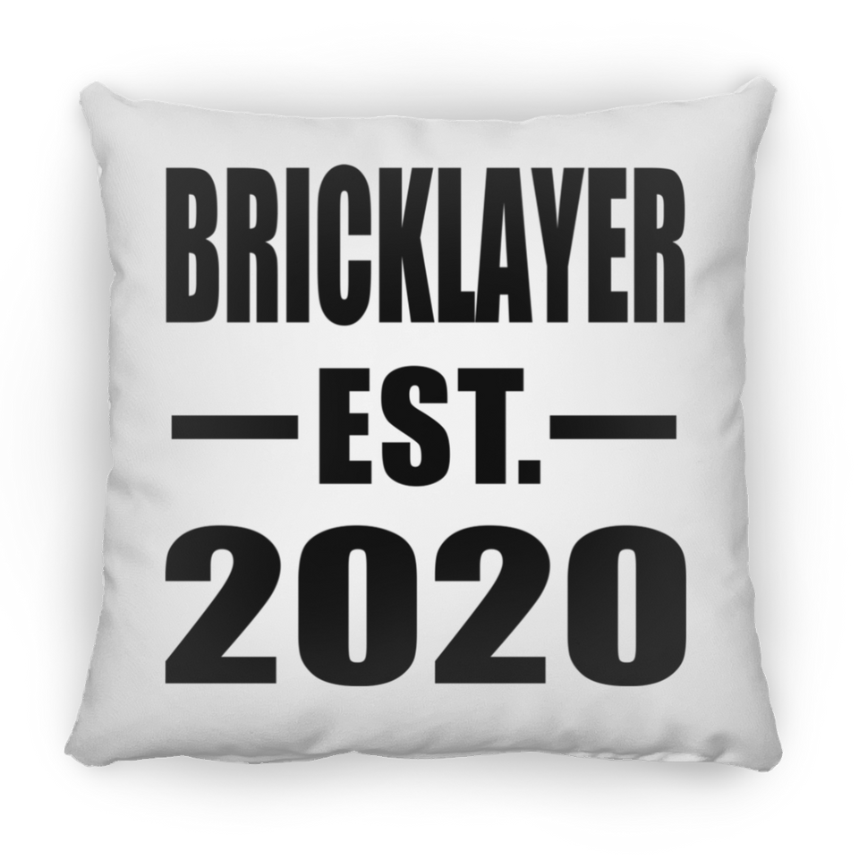 Bricklayer Established EST. 2020 - Throw Pillow