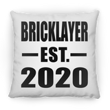 Bricklayer Established EST. 2020 - Throw Pillow