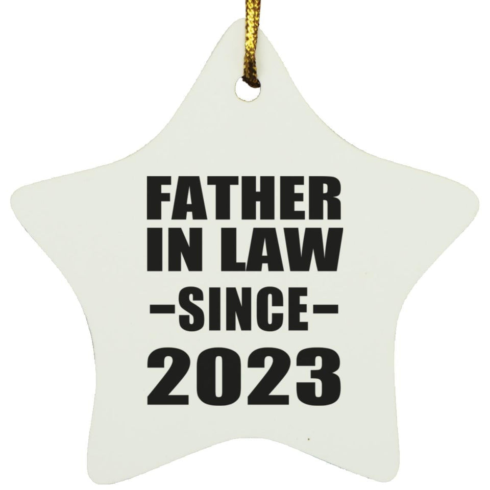 Father In Law Since 2023 - Star Ornament