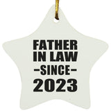 Father In Law Since 2023 - Star Ornament
