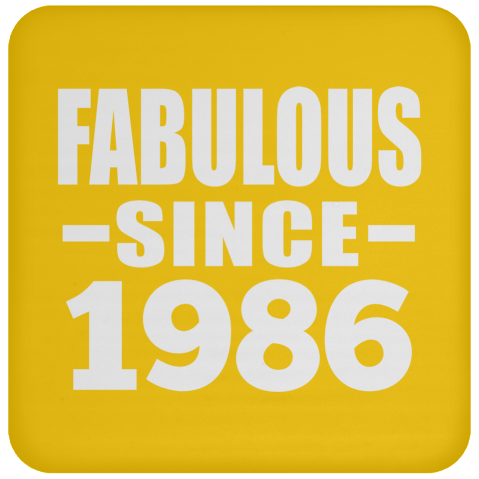 38th Birthday Fabulous Since 1986 - Drink Coaster