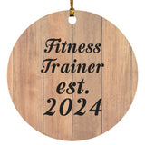 Fitness Trainer Established Est. 2024 - Circle Ornament C