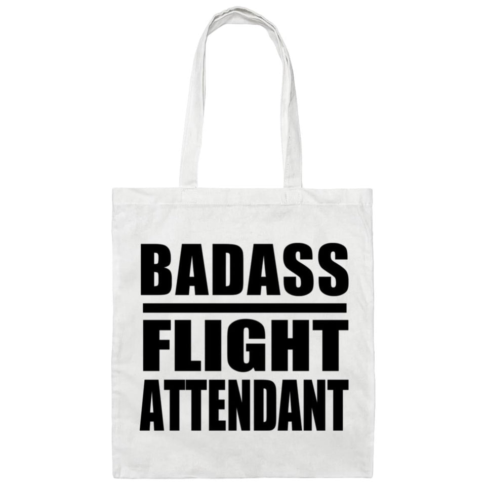 Badass Flight Attendant - Tote Bag White