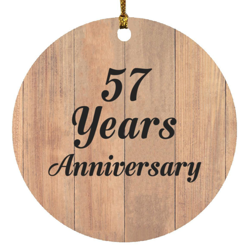 57th Anniversary 57 Years Anniversary - Circle Ornament C