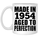 70th Birthday Made In 1954 Aged to Perfection - 11 Oz Coffee Mug