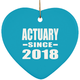 Actuary Since 2018 - Heart Ornament