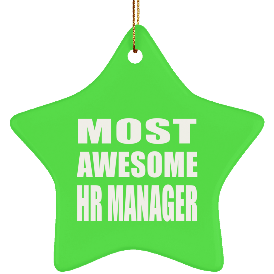 Most Awesome HR Manager - Star Ornament