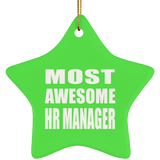 Most Awesome HR Manager - Star Ornament
