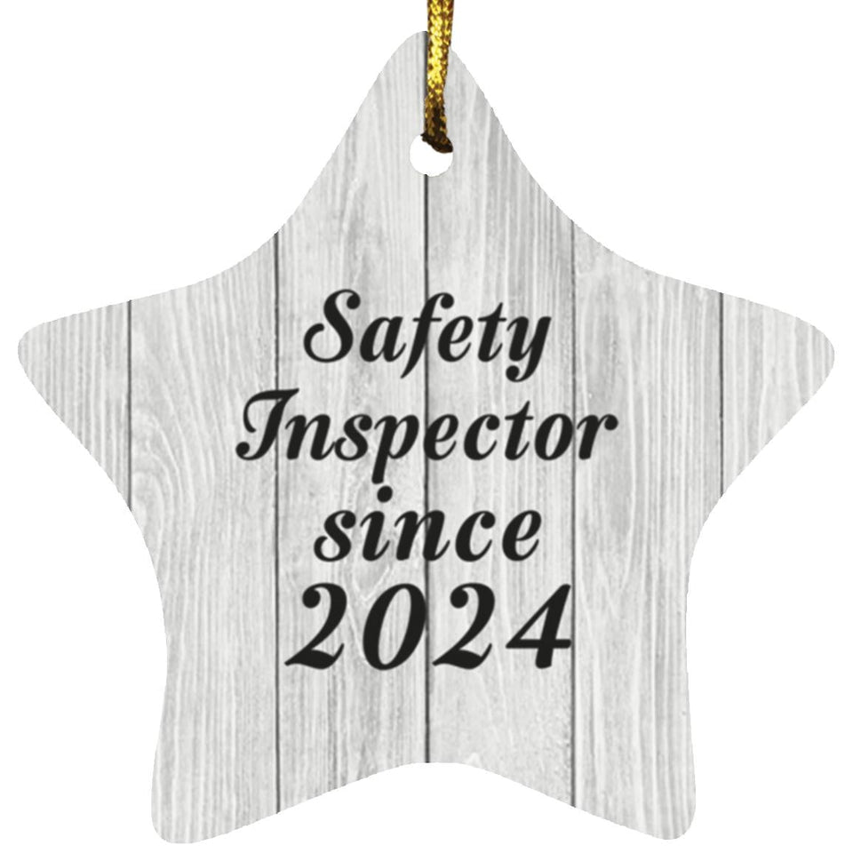 Safety Inspector Since 2024 - Star Ornament F