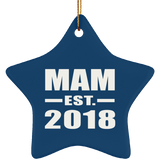 Mam Established EST. 2018 - Star Ornament