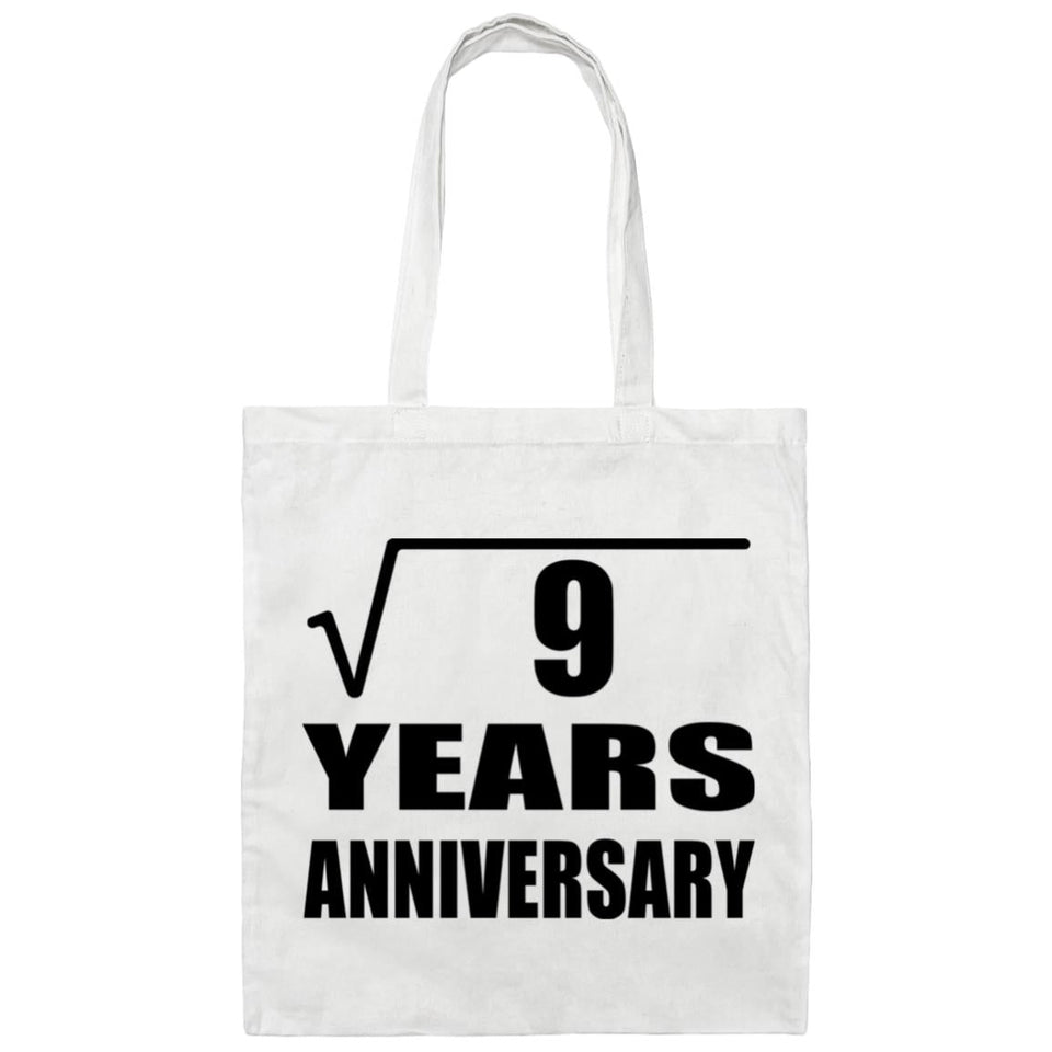3rd Anniversary Square Root of 9 Years Anniversary - Tote Bag White