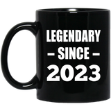 1st Birthday Legendary Since 2023 - 11oz Coffee Mug Black