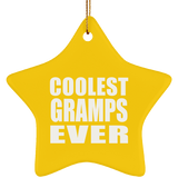 Coolest Gramps Ever - Star Ornament