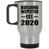 Building Inspector Established EST. 2020 - Silver Travel Mug
