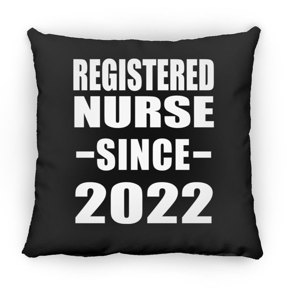 Registered Nurse Since 2022 - Throw Pillow Black