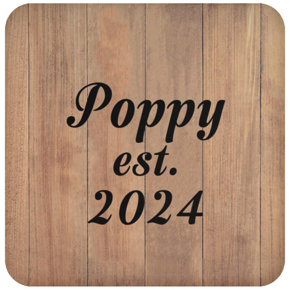 Poppy Established EST. 2024 - Drink Coaster C