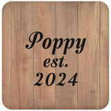 Poppy Established EST. 2024 - Drink Coaster C