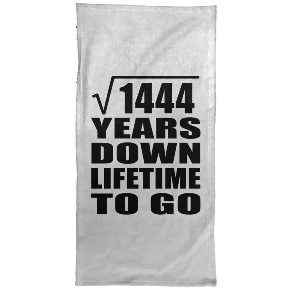 38th Anniversary Square Root of 1444 Years Lifetime To Go - Hand Towel