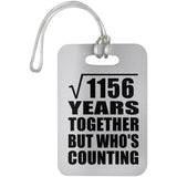 34th Anniversary Square Root of 1156 Years Who's Counting - Luggage Bag Tag