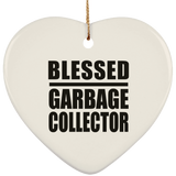 Blessed Garbage Collector - Heart Ornament