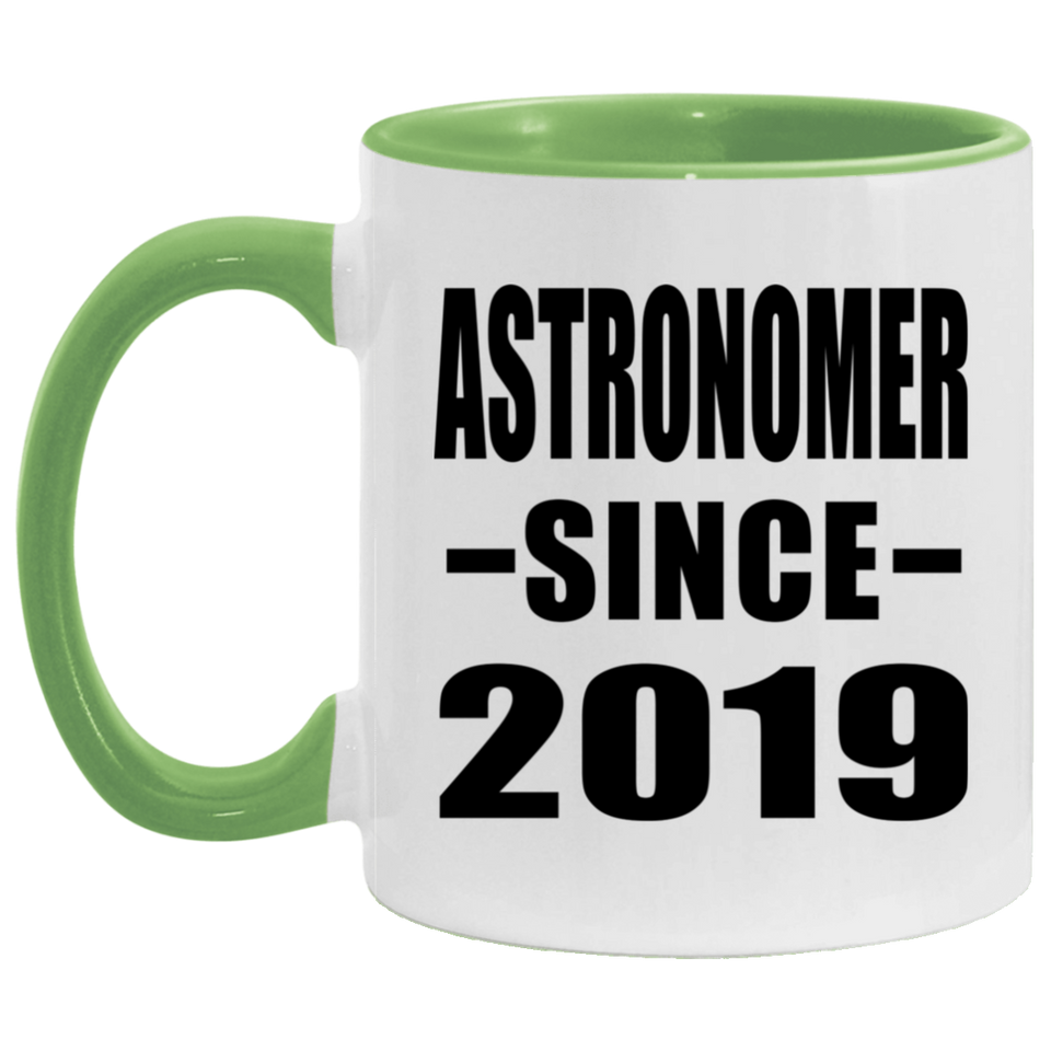 Astronomer Since 2019 - 11oz Accent Mug Green