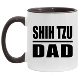 Shih Tzu Dad - 11oz Accent Mug Black