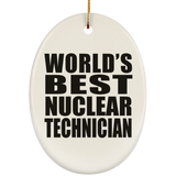 World's Best Nuclear Technician - Oval Ornament