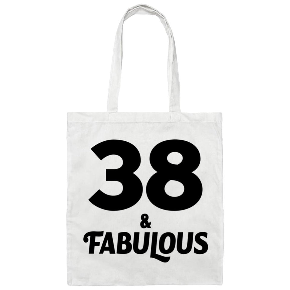 38th Birthday 38 & Fabulous - Tote Bag White