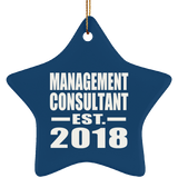 Management Consultant Established EST. 2018 - Star Ornament