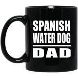 Spanish Water Dog Dad - 11oz Coffee Mug Black