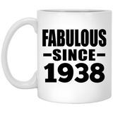 86th Birthday Fabulous Since 1938 - 11 Oz Coffee Mug